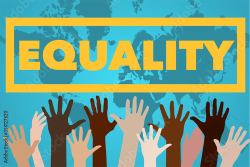 social equality concept, stop socism