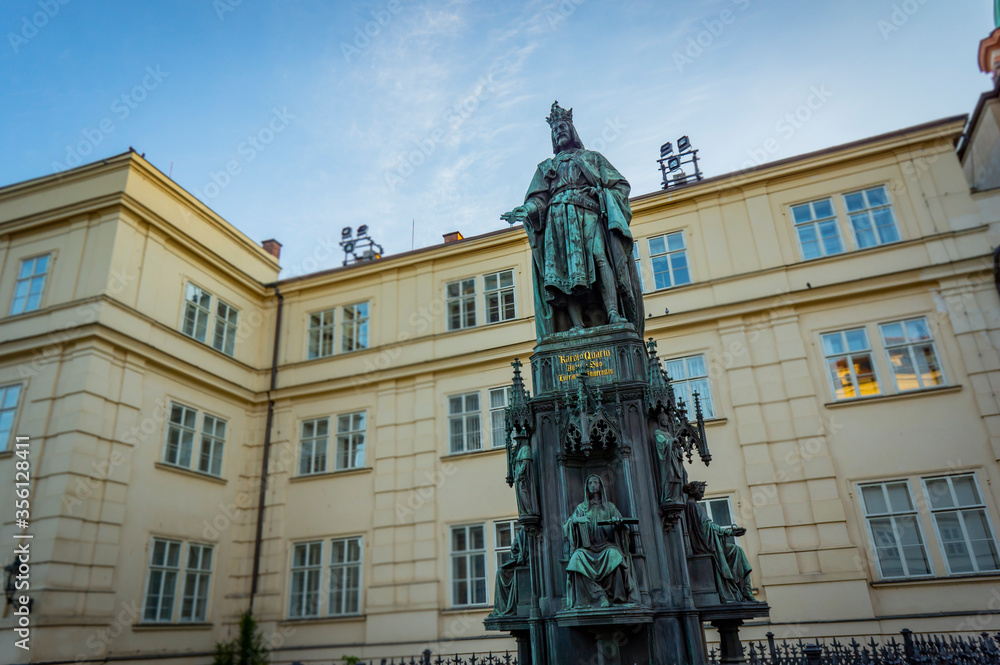 Statue of king charles iv. Prague