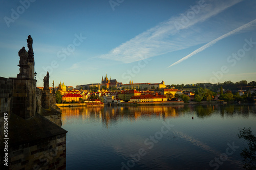 Prague´s castle view from Charles Bridge. Prague © D.Dominguez