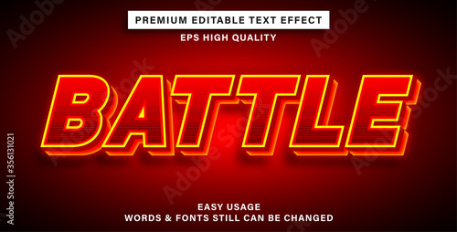 Battle text effect