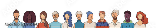 Group portrait of diverse people
