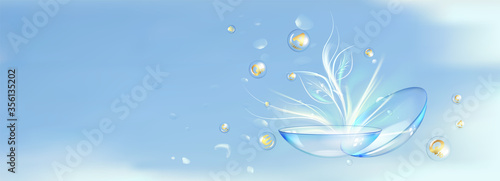 Blue contact lenses for your eye health.