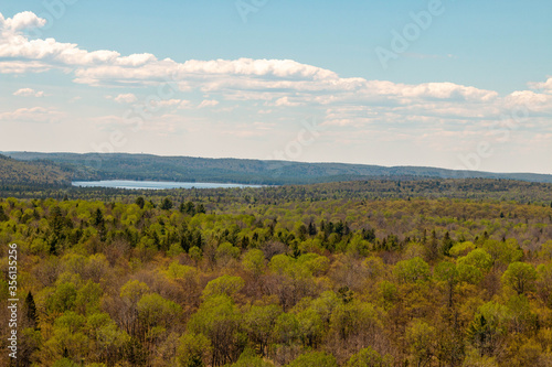 View of Rock Lake from the the Booth rock trail in Algonquin Park, Ontario, Canada.