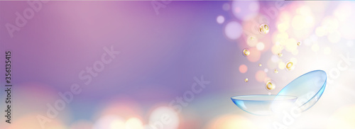 Blue contact lenses for your eye health.