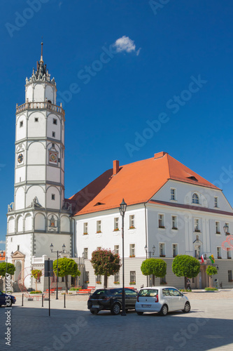 Poland, Lower Silesia, Paczków, Patschkau, Market Square, Town Hall