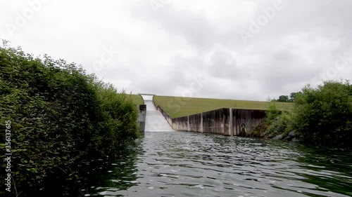 Gabas spillway dam in the Pyrenees photo