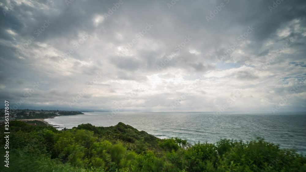 cloud time lapse in biarritz in france. cloud time lapse in biarritz in france.