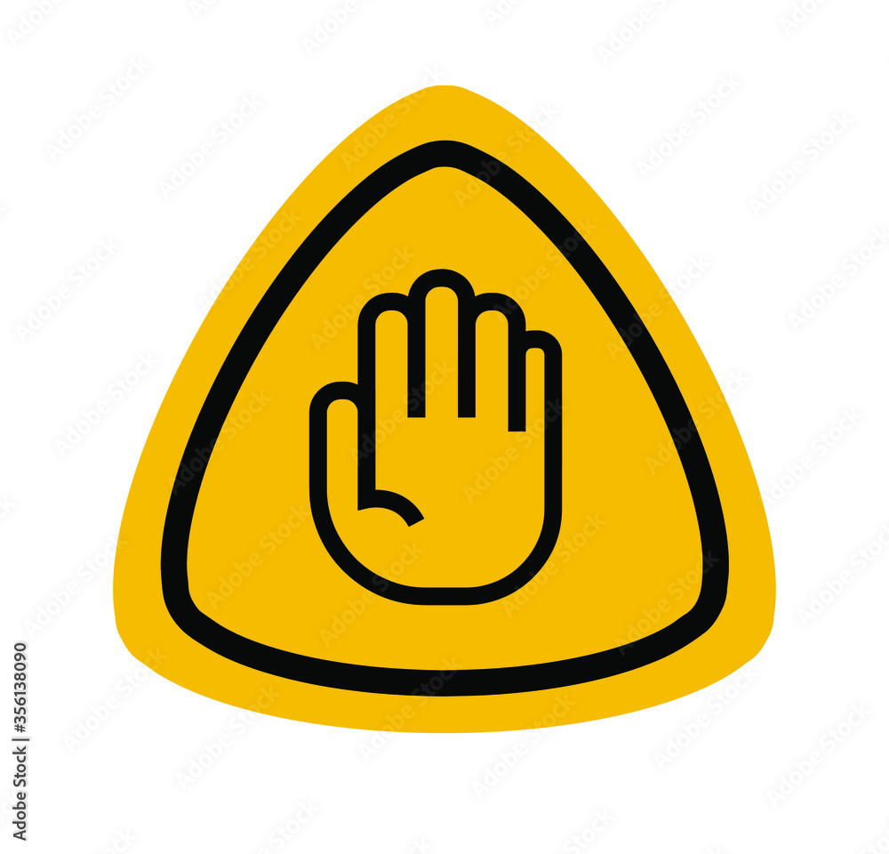 Obraz premium stop hand sign
