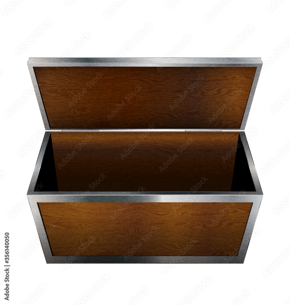 white background and wooden open empty box white background and wooden open empty box