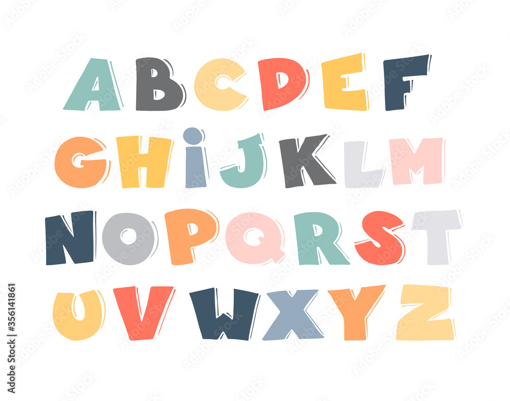 Cartoon vector alphabet for kids. Cartoon vector alphabet for kids.