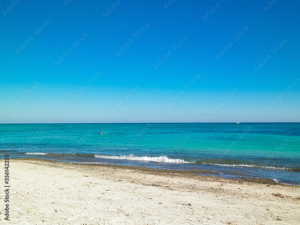 Beach in Vada, Italy.