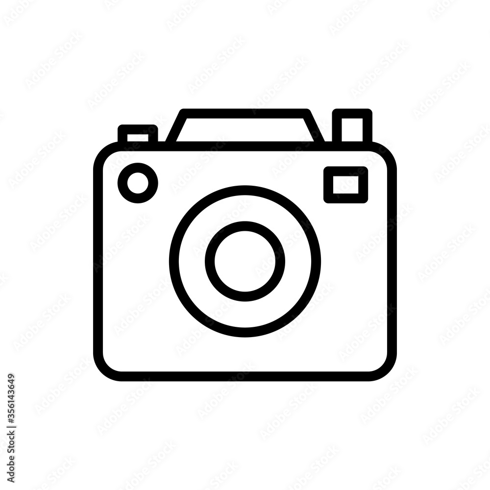 Camera, technology icon. Simple line, outline vector elements of camping icons for ui and ux, website or mobile application Camera, technology icon. Simple line, outline vector elements of camping icons for ui and ux, website or mobile application