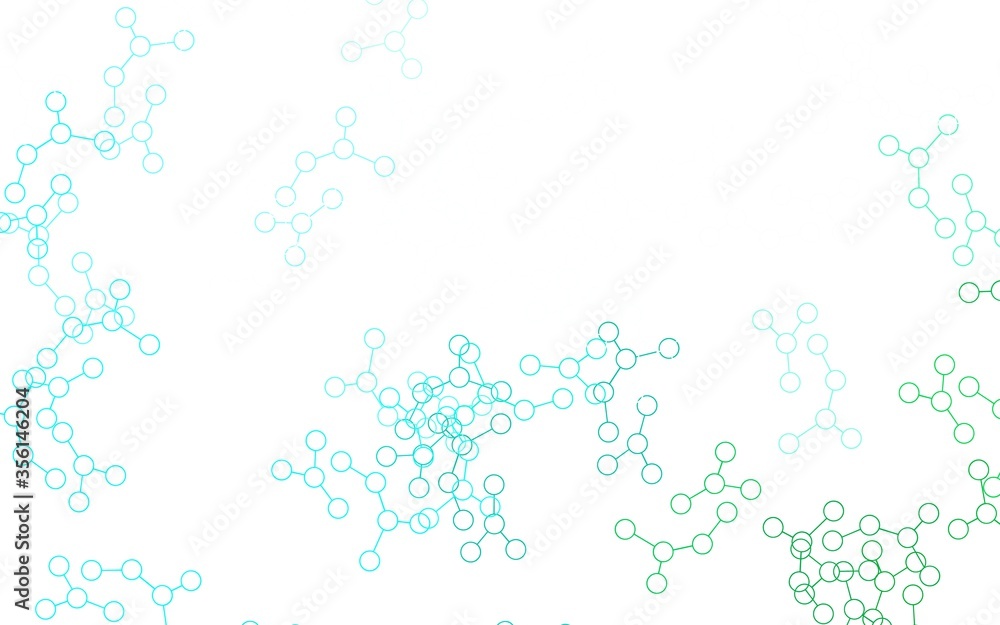 Light Green vector pattern with artificial intelligence network. Light Green vector pattern with artificial intelligence network.
