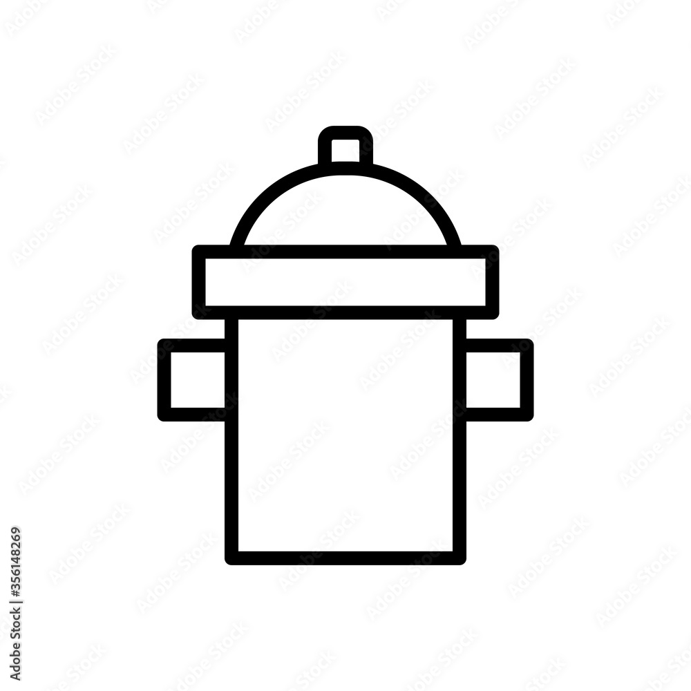 Fire, hydrant icon. Simple line, outline vector elements of firefighters icons for ui and ux, website or mobile application