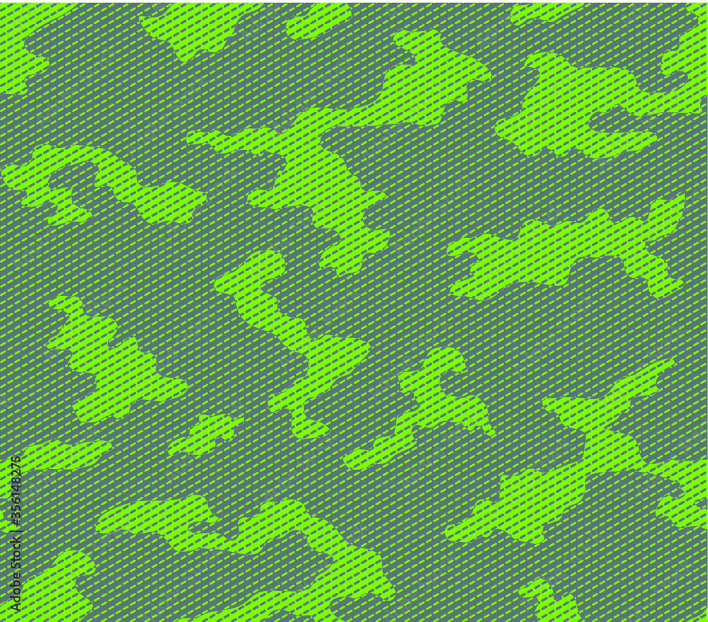 Camouflage seamless pattern. Diagonal dashed lines. Dark gray and green colors. Camouflage seamless pattern. Diagonal dashed lines. Dark gray and green colors.
