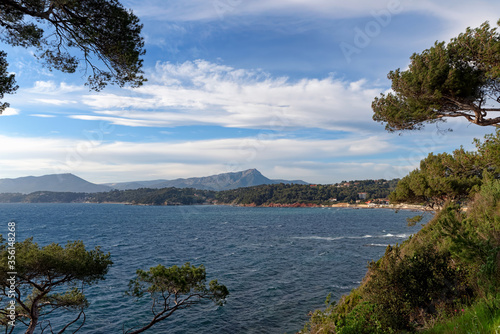 The Garonne bay in the French riviera coast
