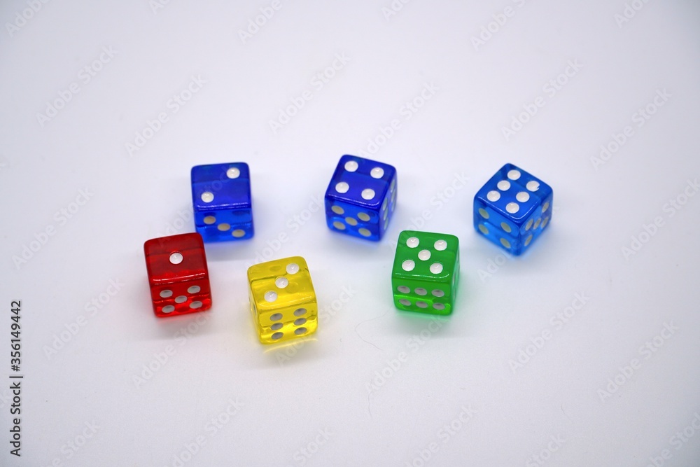 Colorful dice Colorful dice