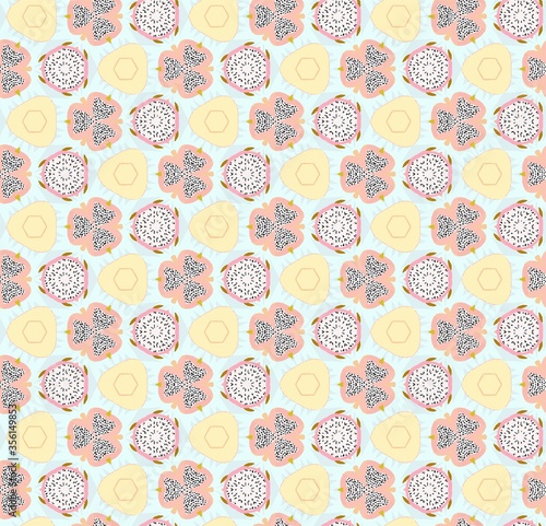 Abstract bright pattern with various shades seamless pattern design composition. Wallpaper, background. Eps 10