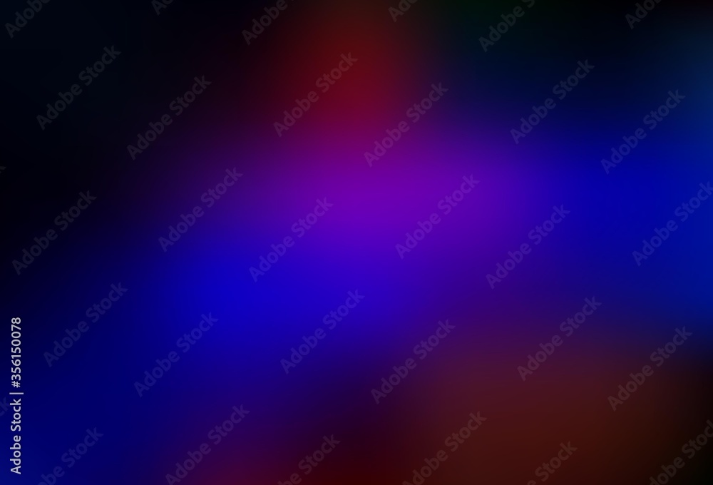 Fototapeta premium Dark Blue, Red vector abstract blurred background.
