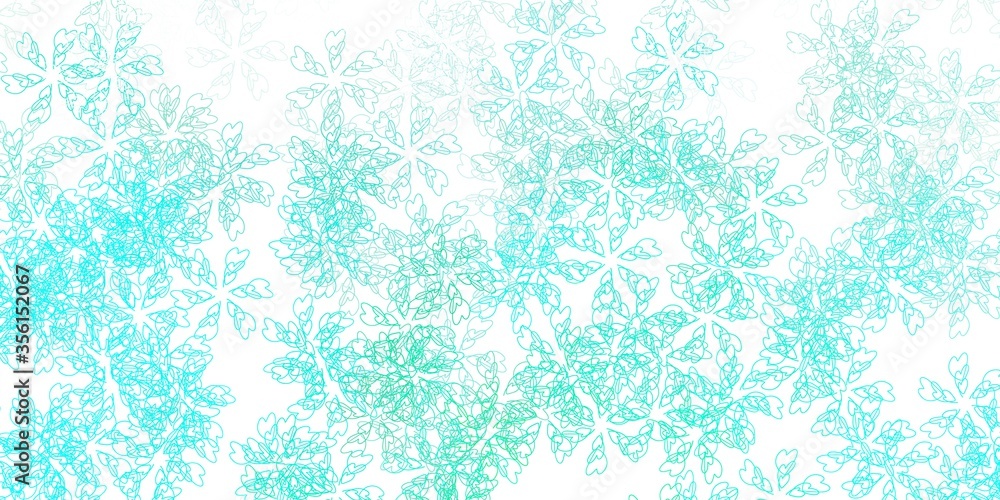 Light green vector abstract artwork with leaves. Light green vector abstract artwork with leaves.