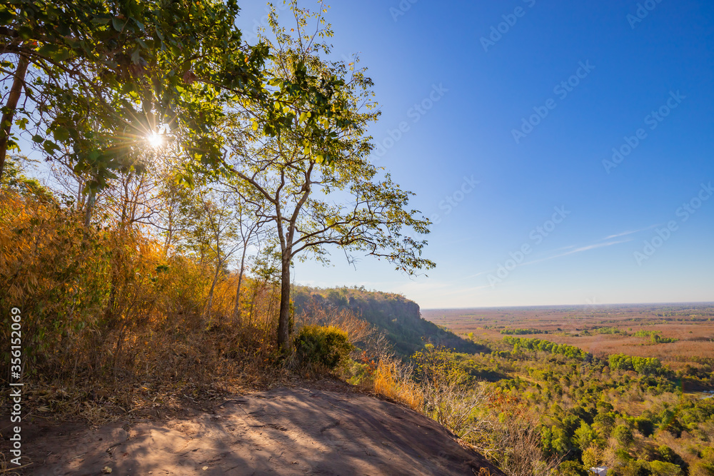 Fototapeta premium Three Rock Whale of Phu Sing mountain