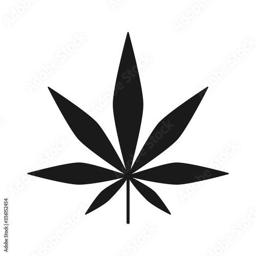 Cannabis Sativa Leaf (Hemp) Marijuana Icon