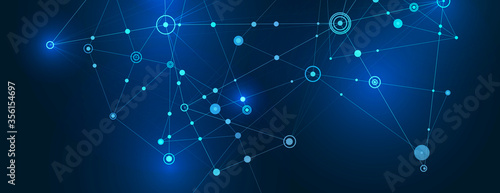 Internet connection abstract sense of science and technology graphic design background. Vector illustration
