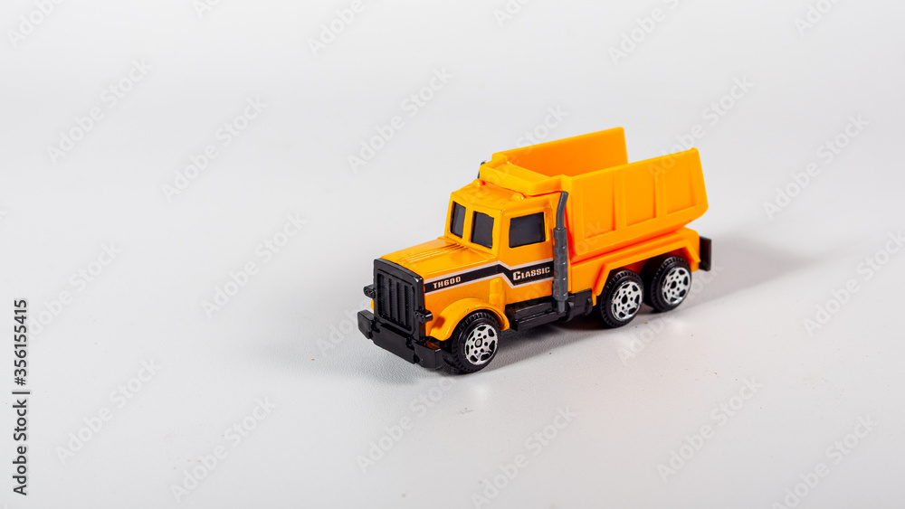 toy truck on a white background toy truck on a white background