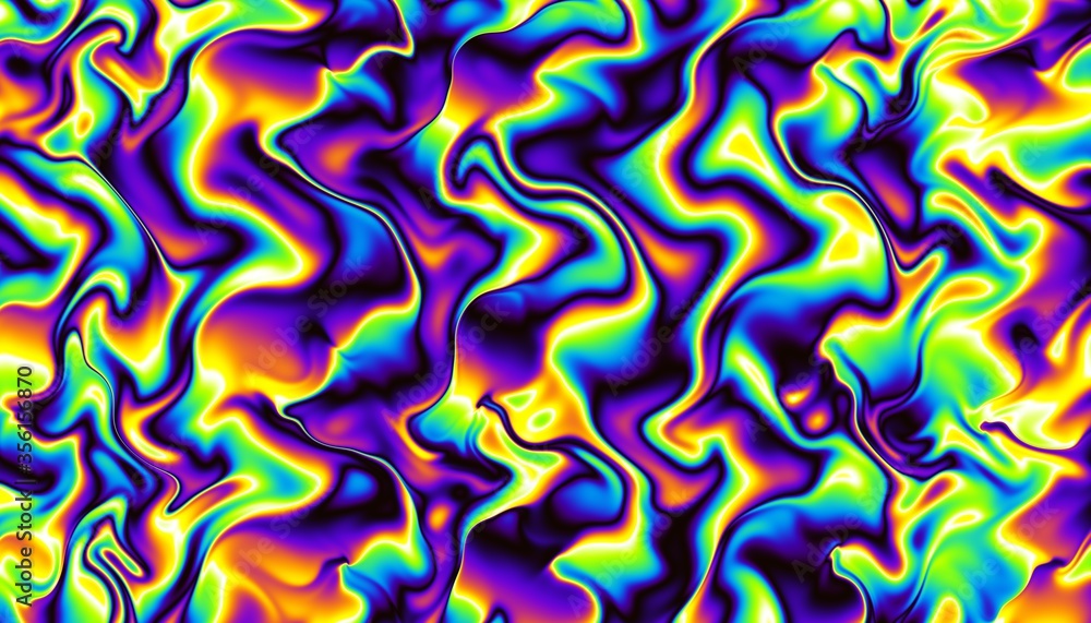 Fototapeta premium Wavy abstract futuristic background