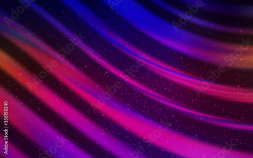 Dark Blue, Red vector layout with cosmic stars. Shining illustration with sky stars on abstract template. Smart design for your business advert.