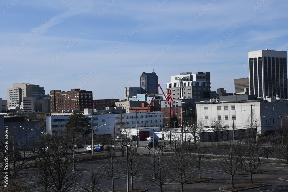 Capture of the Skyline Downtown Columbus Ohio