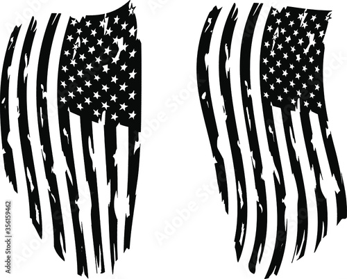 USA Flag - Distressed american flag, EPS 10. Only commercial use