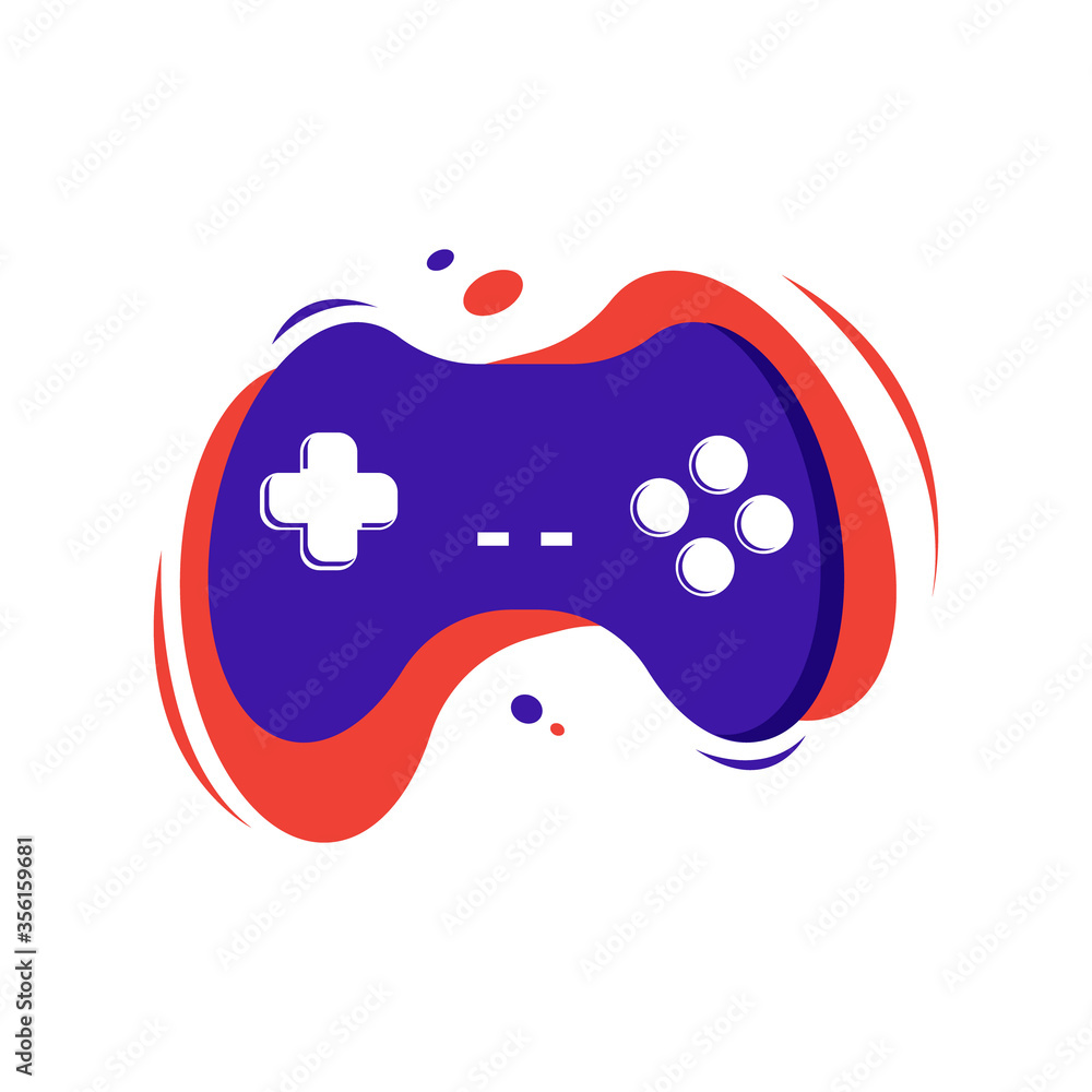 Vector illustration design of the gamepad logo icon concept Vector illustration design of the gamepad logo icon concept