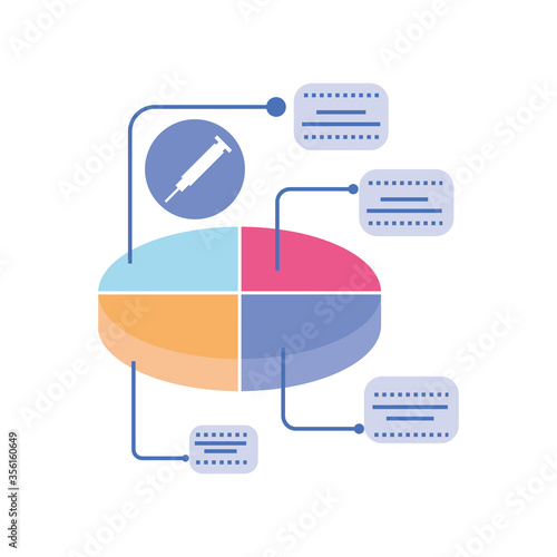template medical infographic, circle diagram