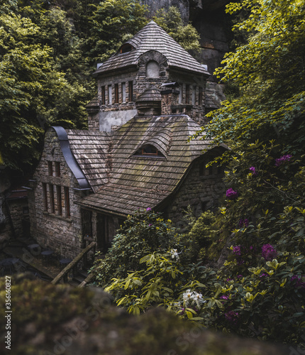 old gaswork herrnskretschen in Hřensko, czech republic