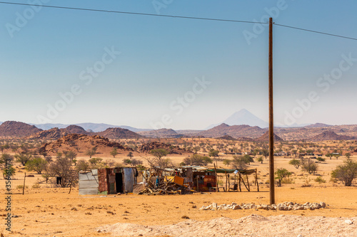 Houses in the middle of Namibia
