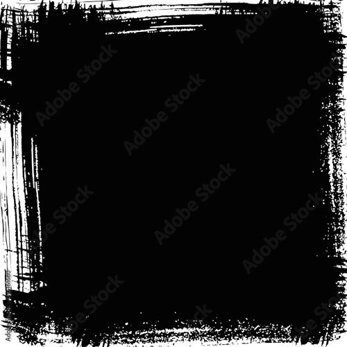 Black background, square. Vector EPS10 high quality trace