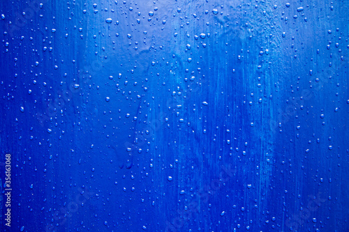 raindrops, drops on metal, rain