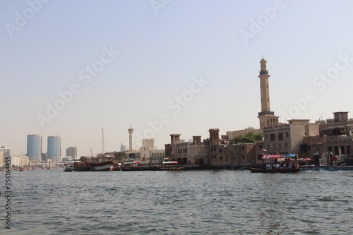 wiev on the old town dubai from the boat