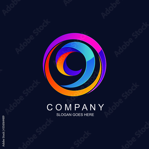 Number 9 logo in vector