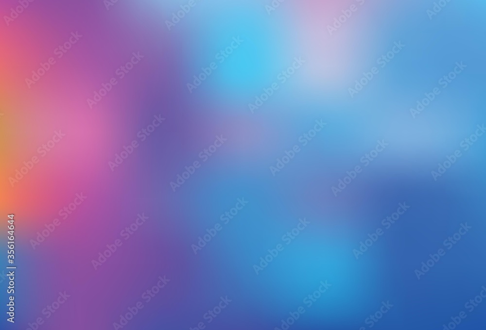 Light Blue, Red vector blurred bright pattern.