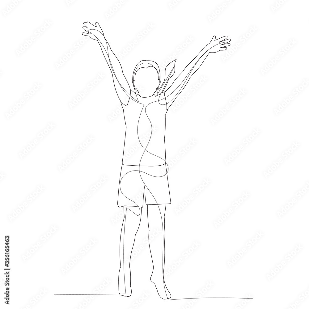 white background, line drawing of a child girl white background, line drawing of a child girl