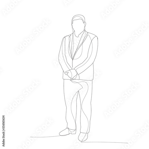 white background, line drawing man, sketch