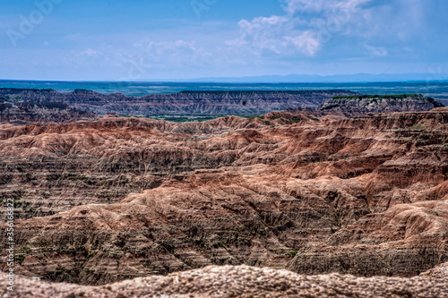 Featuring stunning landscapes and rugged terrain, the Badlands of South Dakota are surprisingly colorful 