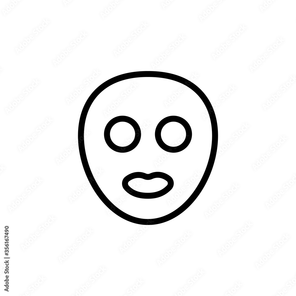 Face mask woman icon. Simple line, outline vector elements of alternative medicine icons for ui and ux, website or mobile application Face mask woman icon. Simple line, outline vector elements of alternative medicine icons for ui and ux, website or mobile application