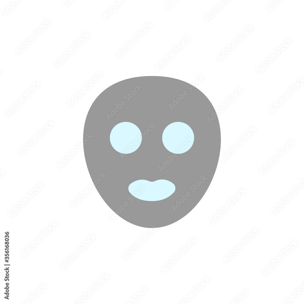 Face mask woman icon. Simple color vector elements of alternative medicine icons for ui and ux, website or mobile application