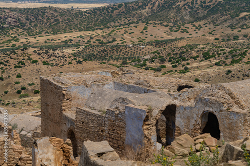 The ABANDONED BERBER VILLAGE OF ZRIBA OLIA in tunisia photo