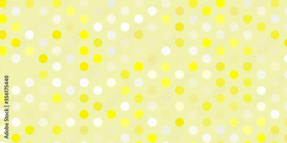 Light yellow vector texture with disks.