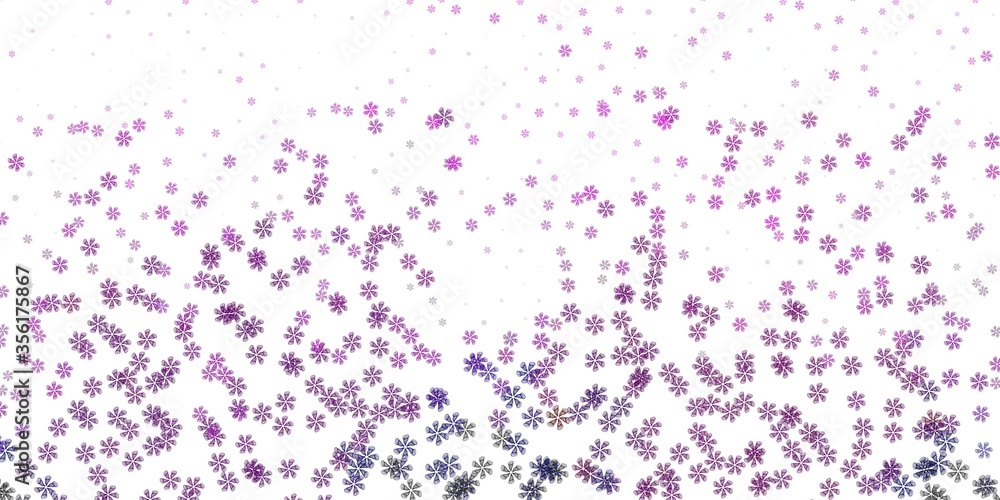 Light purple vector background with random forms.