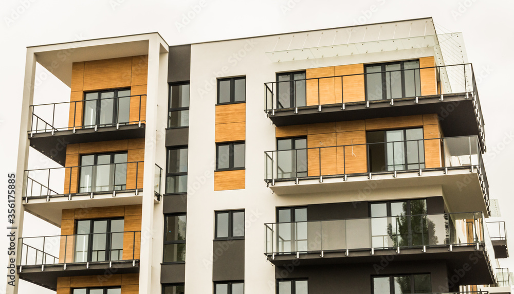 Obraz premium Modern building under construction